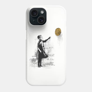 Girl with Waffle Phone Case