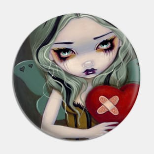 Love Hurts - Cute, Sad, Chibi Fairy Pin