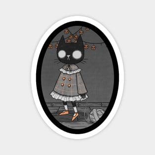 Sicktober Black Cat Magnet