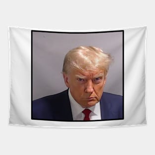 Trump Mugshot Tapestry