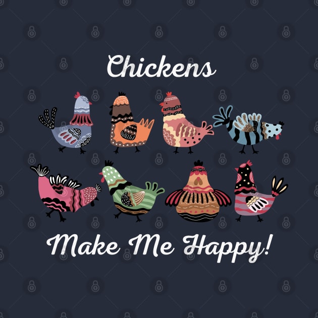 Chickens by LylaLace Studio