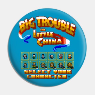 BIG TROUBLE IN LITTLE CHINA SELECT SCREEN Pin