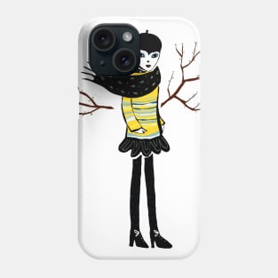 Titmouse girl Phone Case