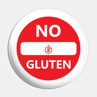 No Entry Gluten Pin