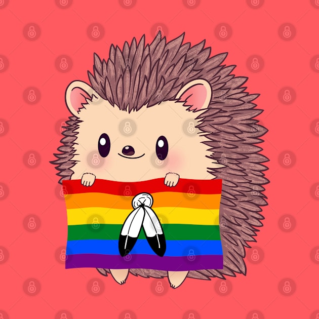 Hedgehog Two-Spirit Pride by tobikobagel