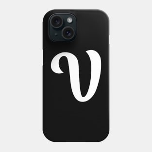 Letter V Phone Case