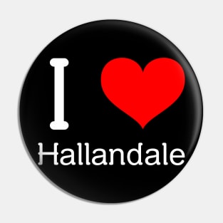 I Love Hallandale Pin