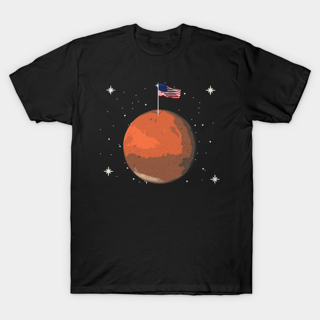 Discover Mars Planet USA Space Lover Solar System - Mars Planet - T-Shirt