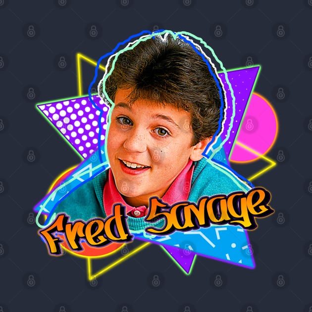 Fred Savage Retro 90s Style Graphics Fan Art by darklordpug