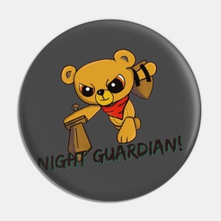 Night Guardian - Teddy Bear Warrior Pin