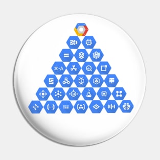 Google Cloud Platform Elements Pyramid Pin