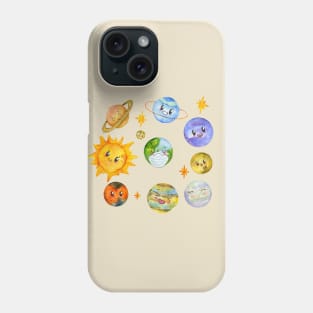 Solar System happy Phone Case