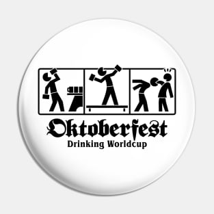 Oktoberfest - Drinking Worldcup 2 (black) Pin