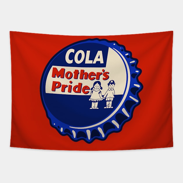 Vintage Mothers Pride Cola Bottlecap Tapestry by StudioPM71