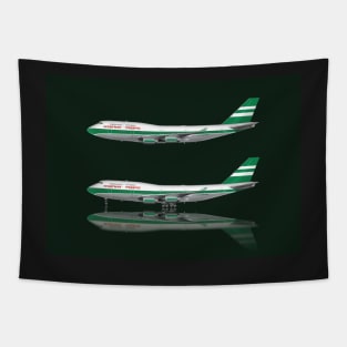 Cathay Pacific 747-400 Lettuce Leaf Livery Tapestry