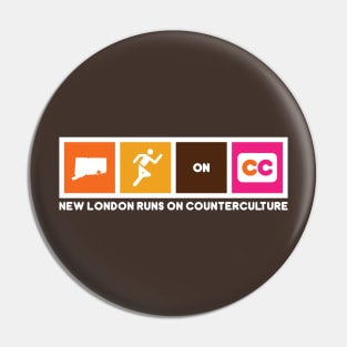 New London Runs on Counterculture Pin