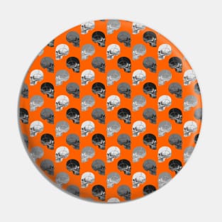 Halloween Skull Pattern Pin