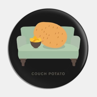 Couch Potato Pun Pin