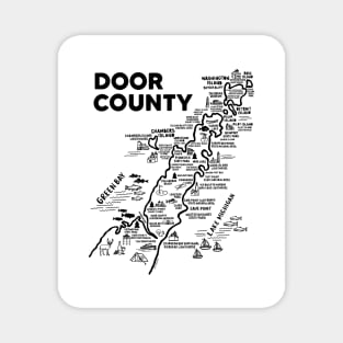 Door County Map Magnet