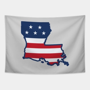 Stars and Stripes Louisiana Tapestry