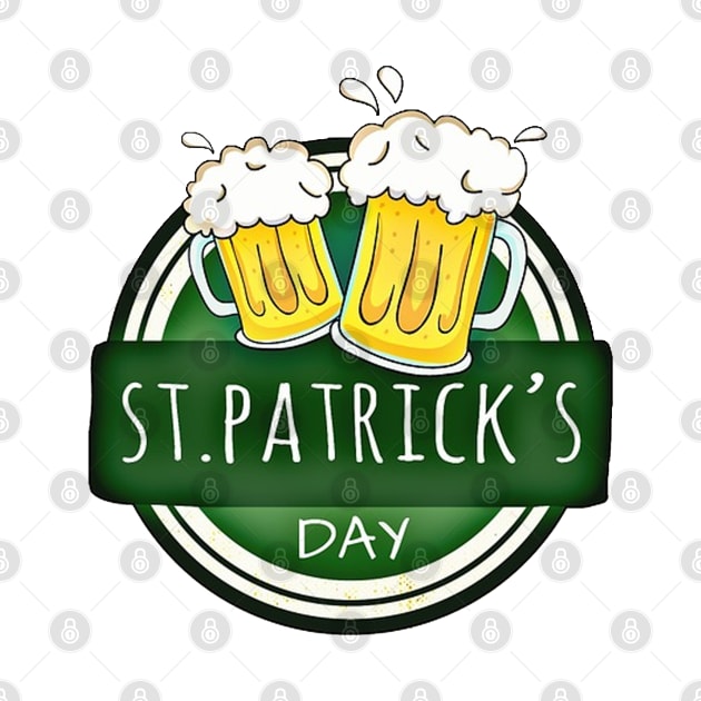 Symbol Of Patrick Day And Irish Flag by Defato