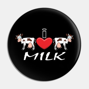 I Heart Milk Pin