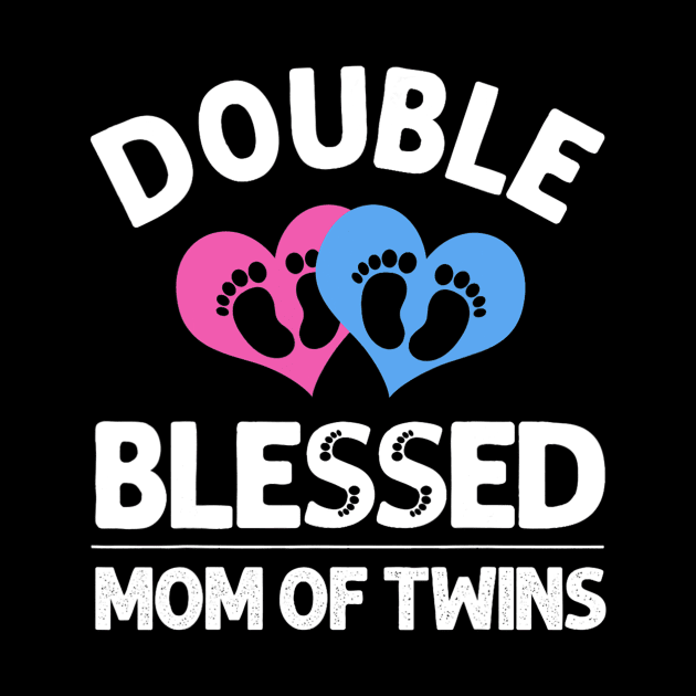 Funny New Mom Of Twins Gift For Women Mother Announcement by tabbythesing960