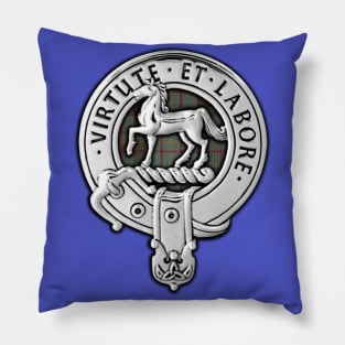 Clan Cochrane Crest & Hunting Tartan Pillow