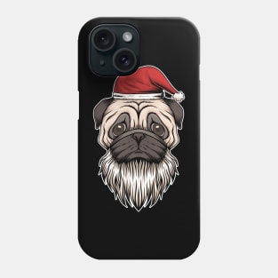 Cool Pug Santa Claus Phone Case