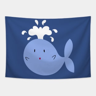 Little Blue Whale Tapestry