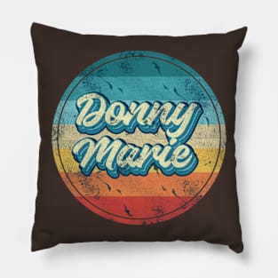 Donny And marie t shirt Pillow