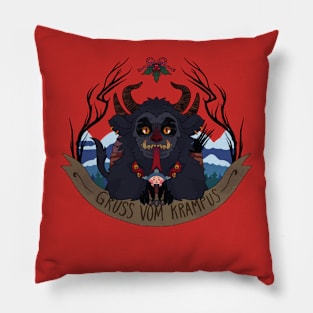 Gruss vom Krampus Pillow