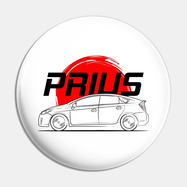 Prius MK3 Hybrid Pin by GoldenTuners