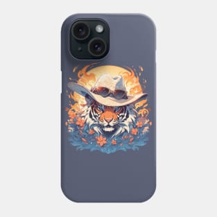 A fancy tiger ready for summer Phone Case