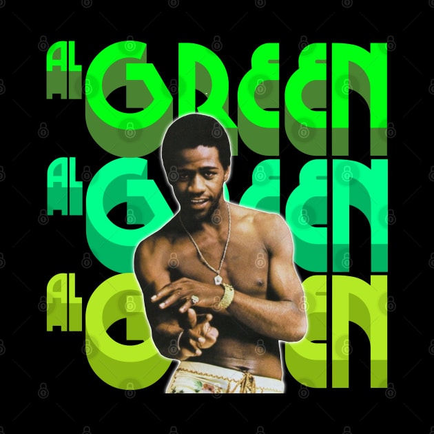 Al Green - Retro 70s Sha La La FanArt Design by darklordpug