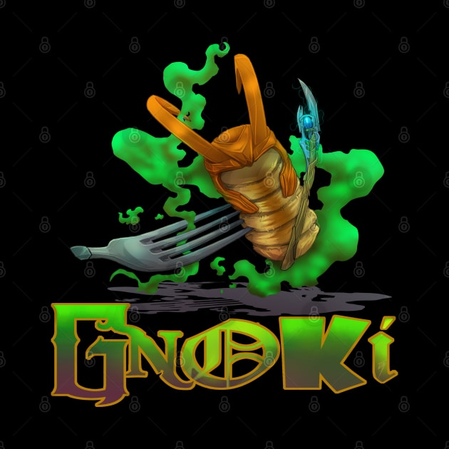 Gnoki (with font) by JohnLattaArt