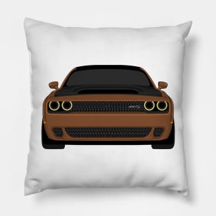 DODGE DEMON FRONT BROWN Pillow