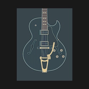 Dark Rock Hollow Body Guitar T-Shirt