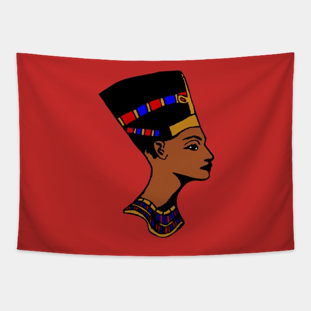 Nefertiti Tapestry by OffWrldd