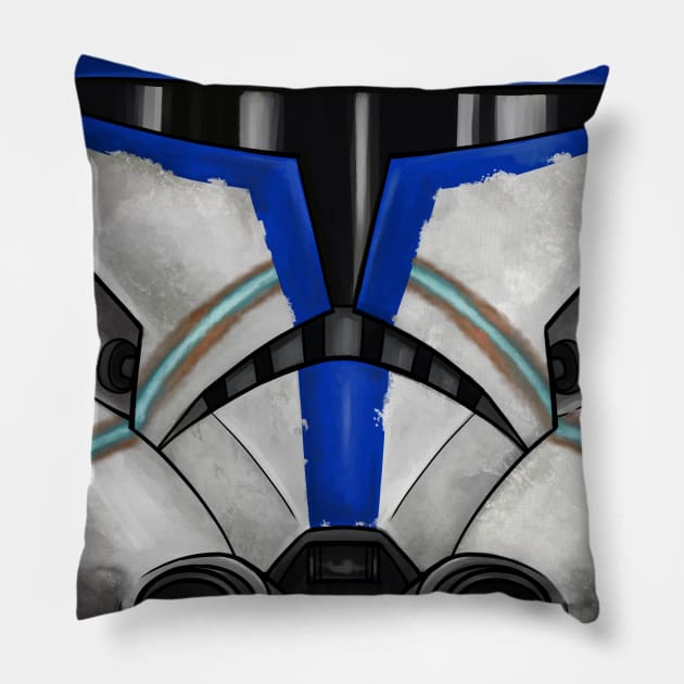 Captain Rex Face Mask Pillow by Gloomlight