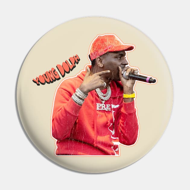 Retro Vintage Young Dolph Pin by MuraiKacerStore