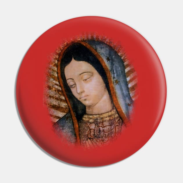 Our Lady of Guadalupe Replica Bust Pin by hispanicworld