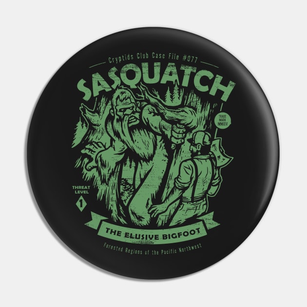 Sasquatch Pin by heartattackjack