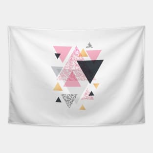 Multi Triangle - Rose Gold and Marble Tapestry