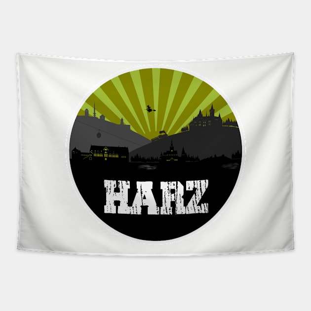 Harz Skyline Tapestry by TeamMatschke