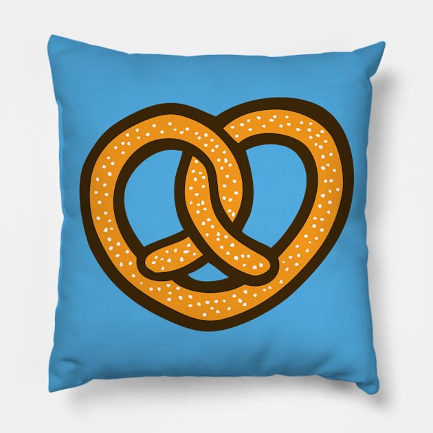 I Heart Pretzels Pillow by evannave