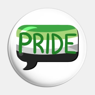 LGBTQ+ Pride Flag Bubble - Aromantic Pin