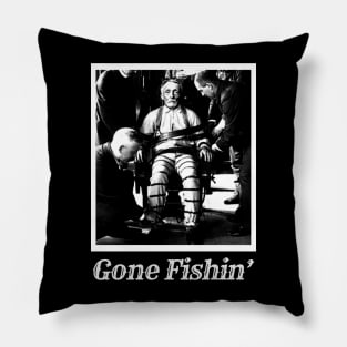 Albert Fish Gone Fishin' Pillow