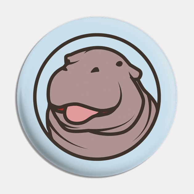 Cute Hippopotamus Pin by crissbahari