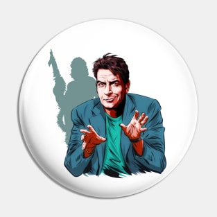 Charlie Sheen - An illustration by Paul Cemmick Pin